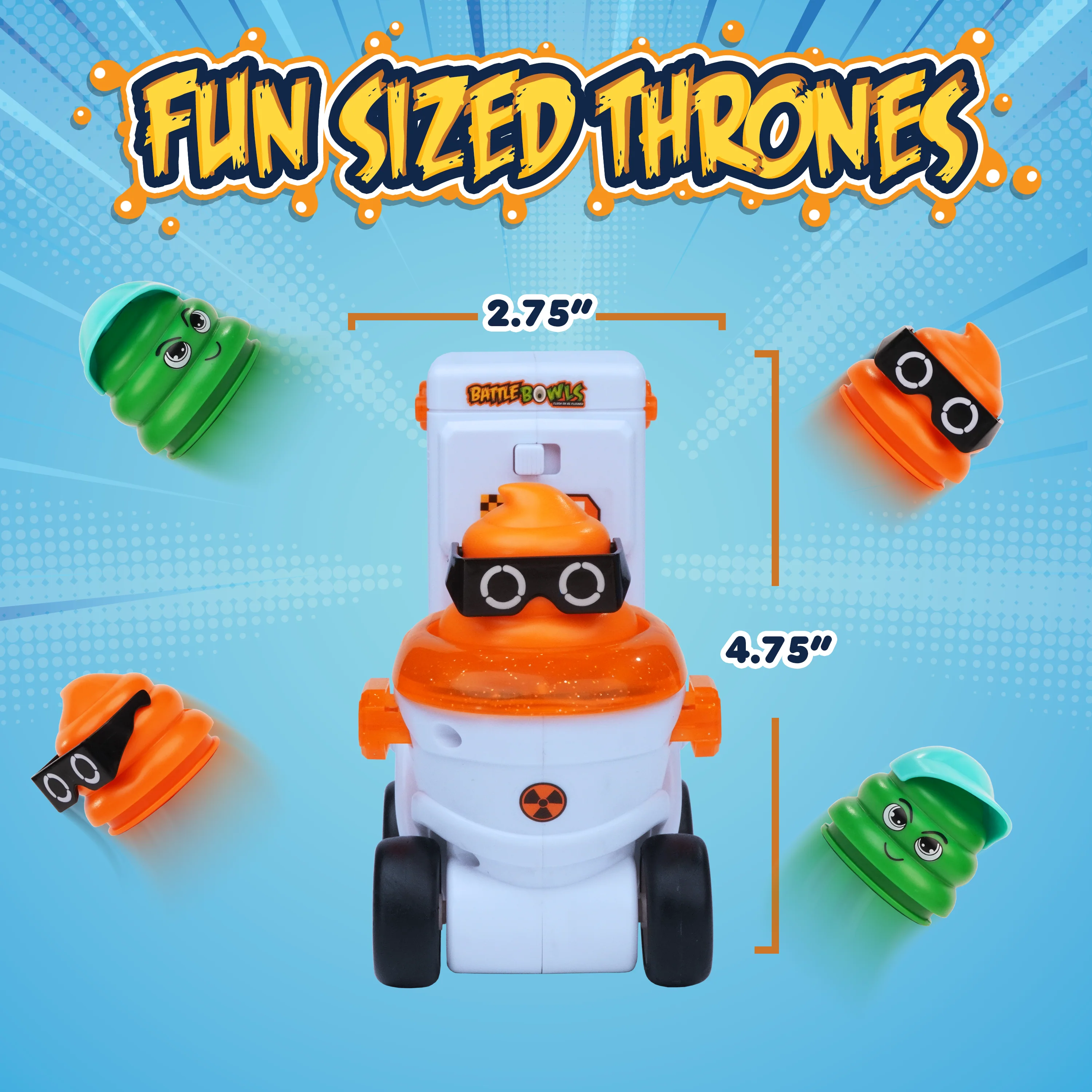 Force1 2pk Toilet Racer RC Toy - Image 4