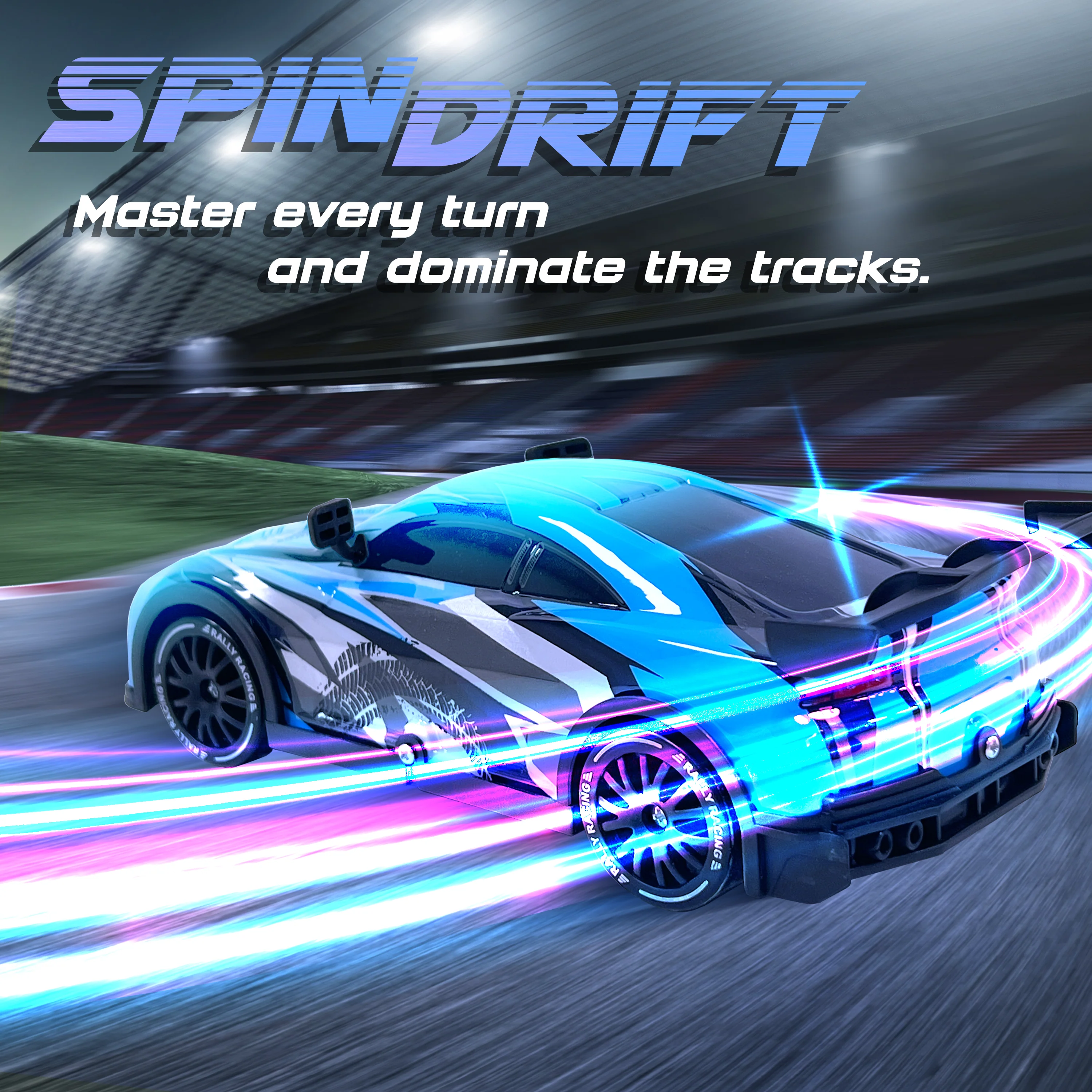 Force1 High-Speed Drift RC Car – Blue - Image 2