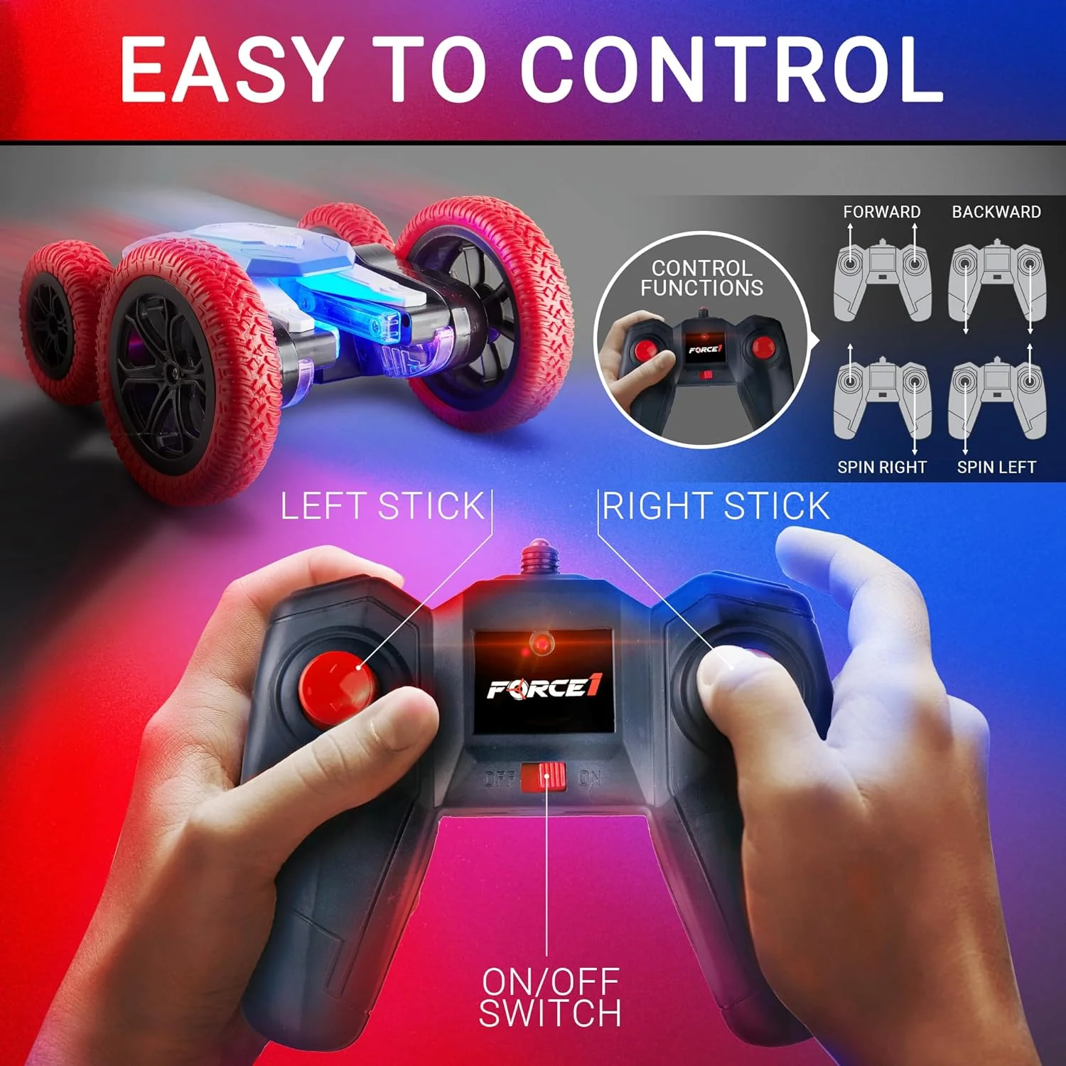 Tornado+ LED Stunt Car - Image 2