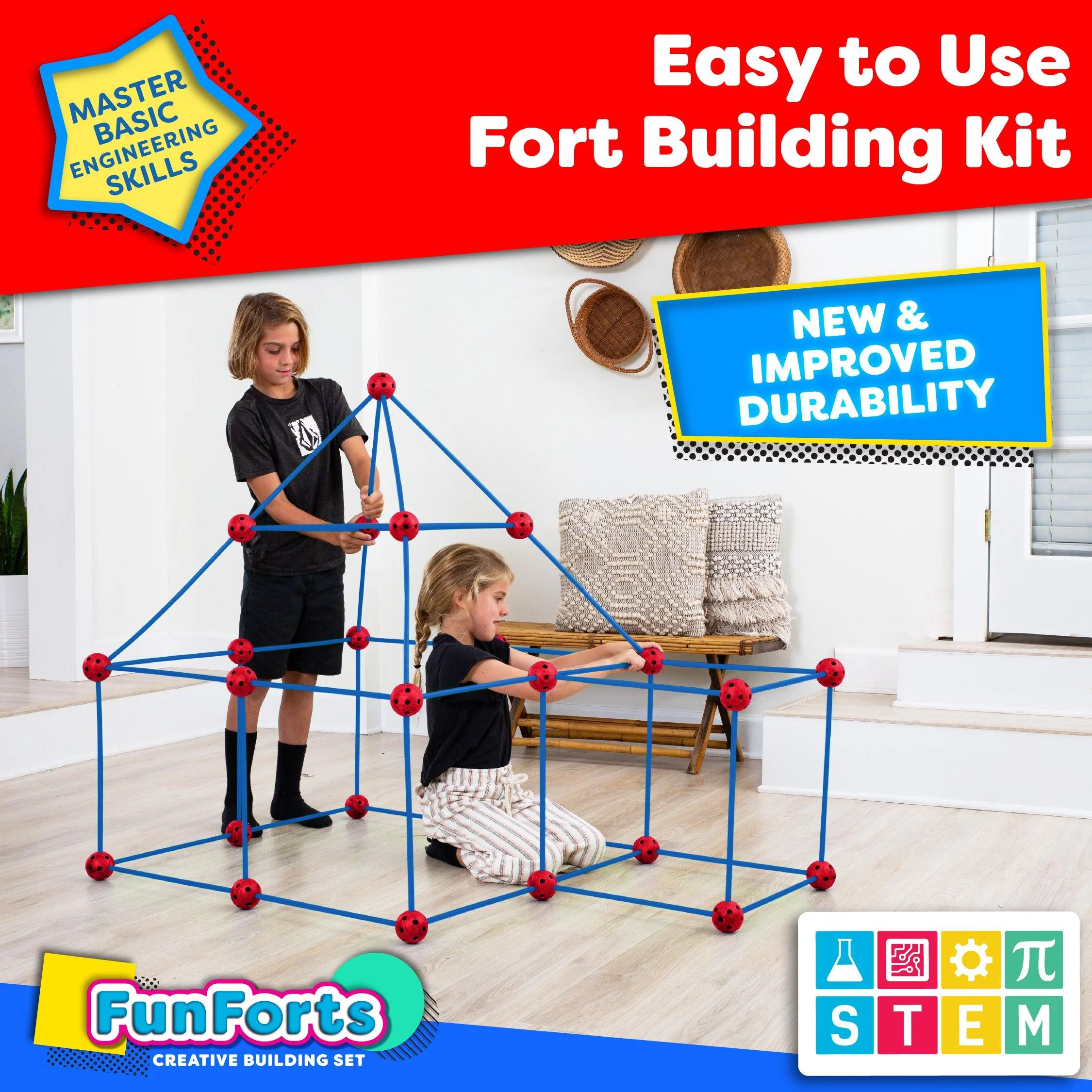 Power Your Fun 81pc Fun Forts Kids Tent Version 2 - Image 8