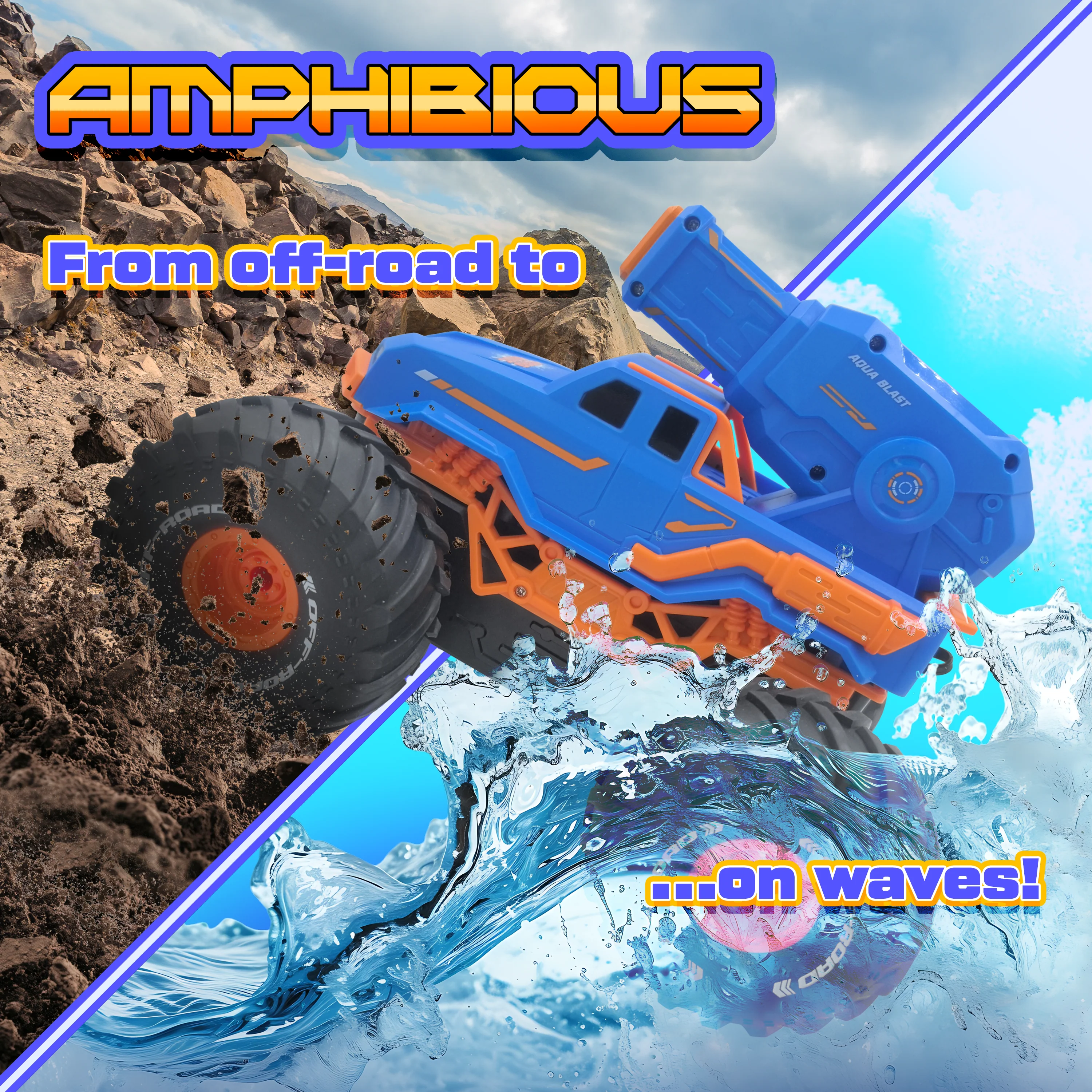 Hydro Havoc Amphibious RC Monster Truck - Image 2