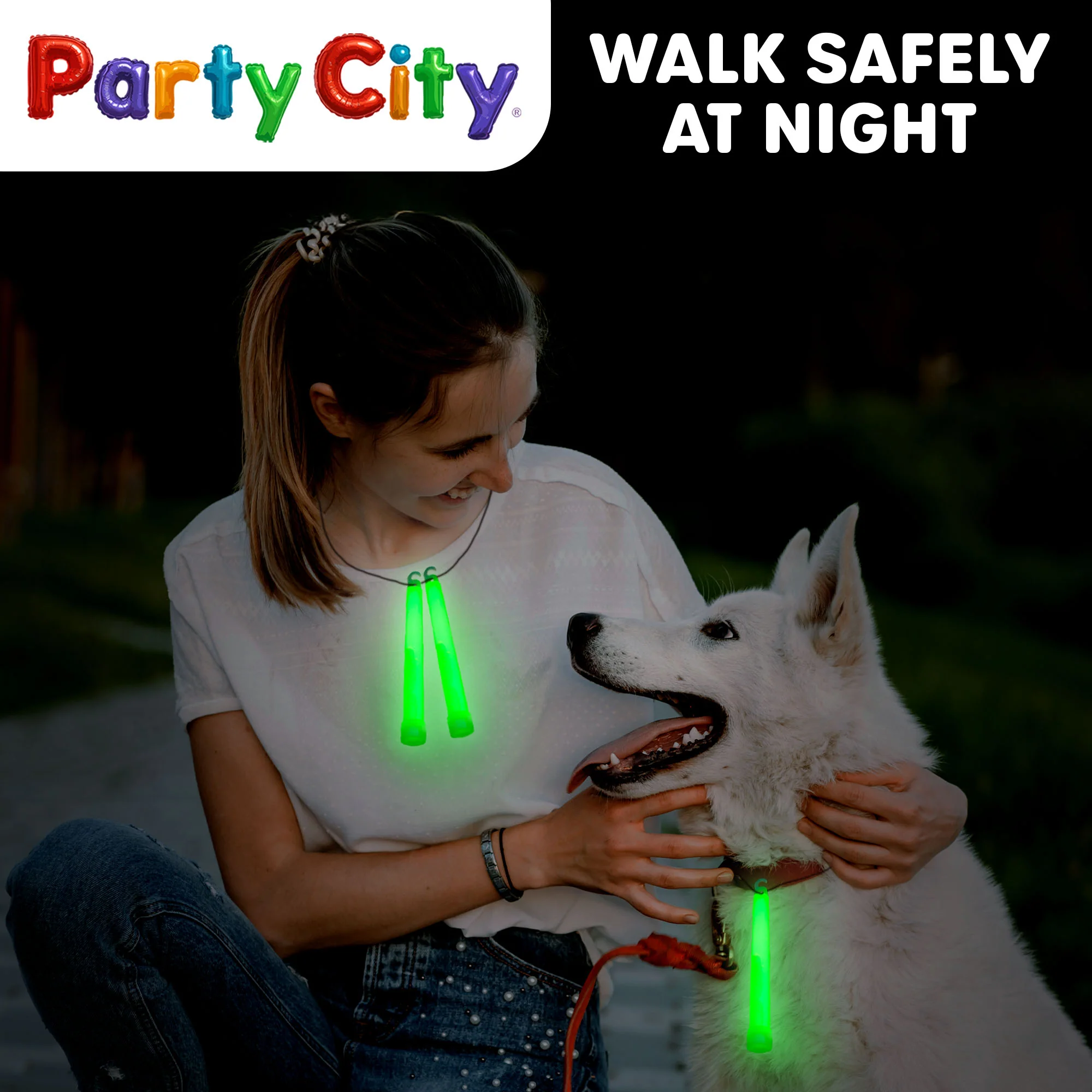 Party City 6" Glow Sticks Bulk Pack Green - 25pk - Image 3