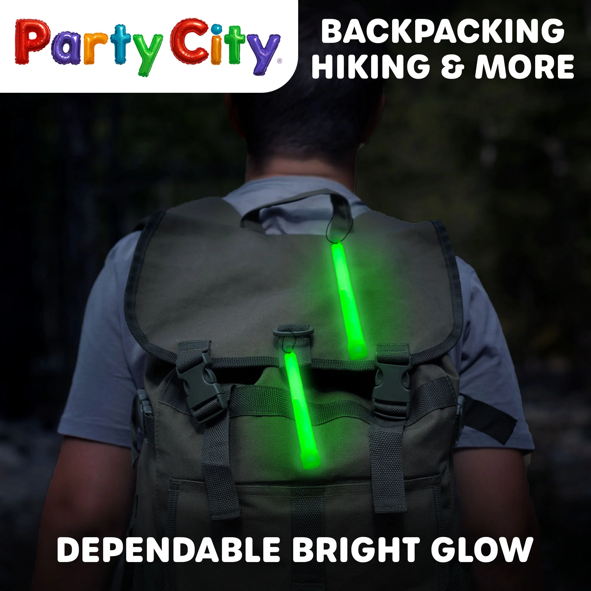 Party City 6" Glow Sticks Bulk Pack Green - 25pk - Image 4