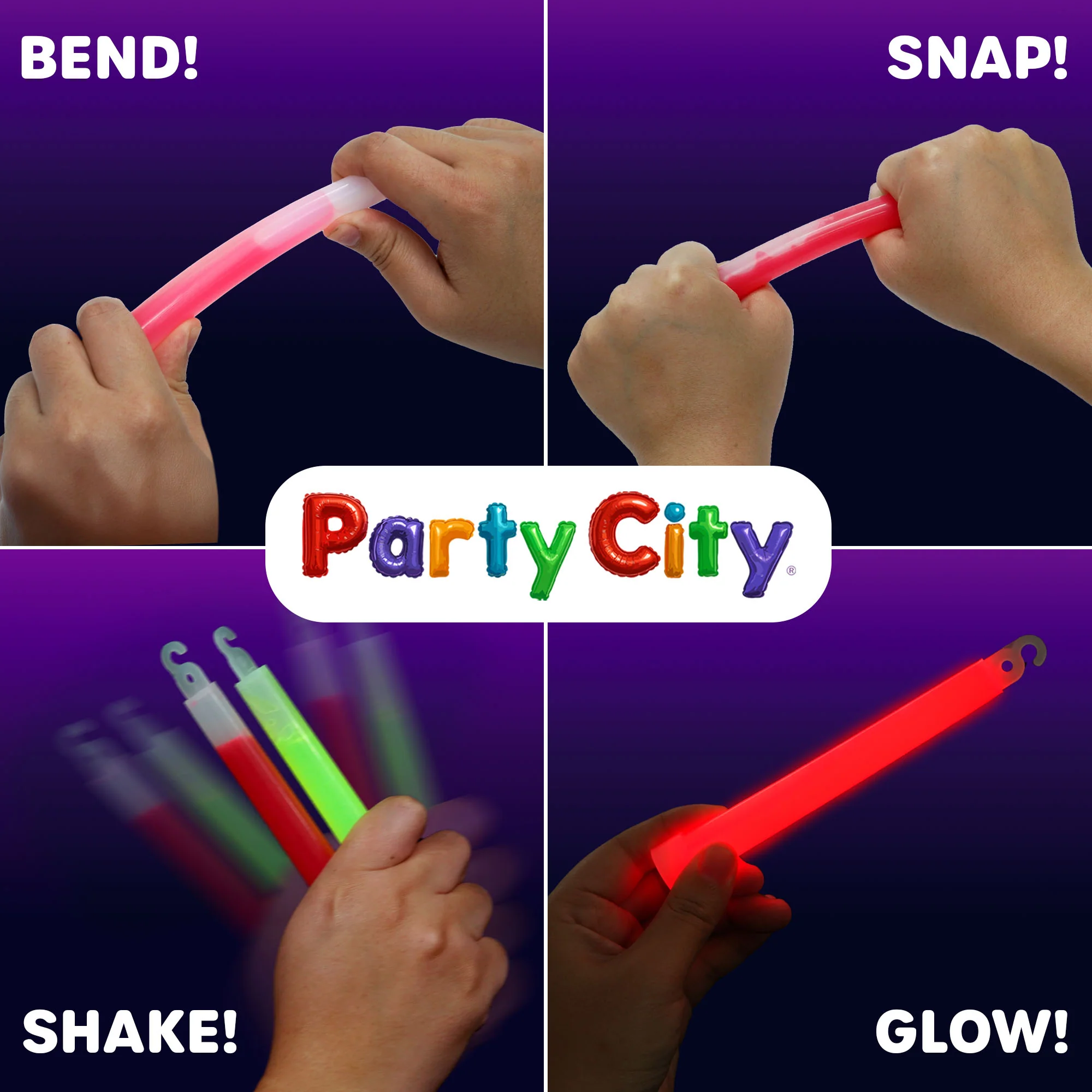 Party City 6" Glow Sticks Bulk Pack Multicolor - 25pk - Image 5