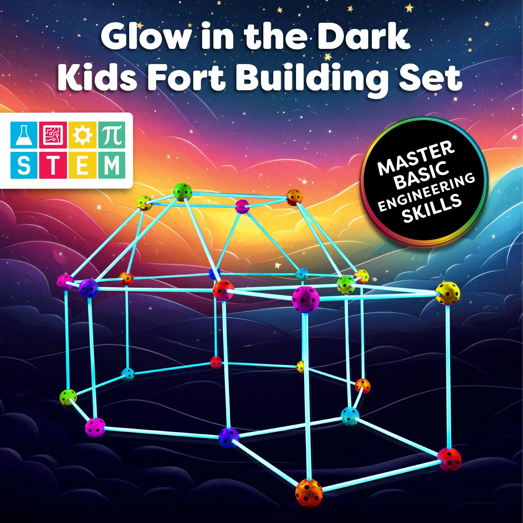 Power Your Fun Glow in the Dark Building Set - 90 Pieces - Image 4