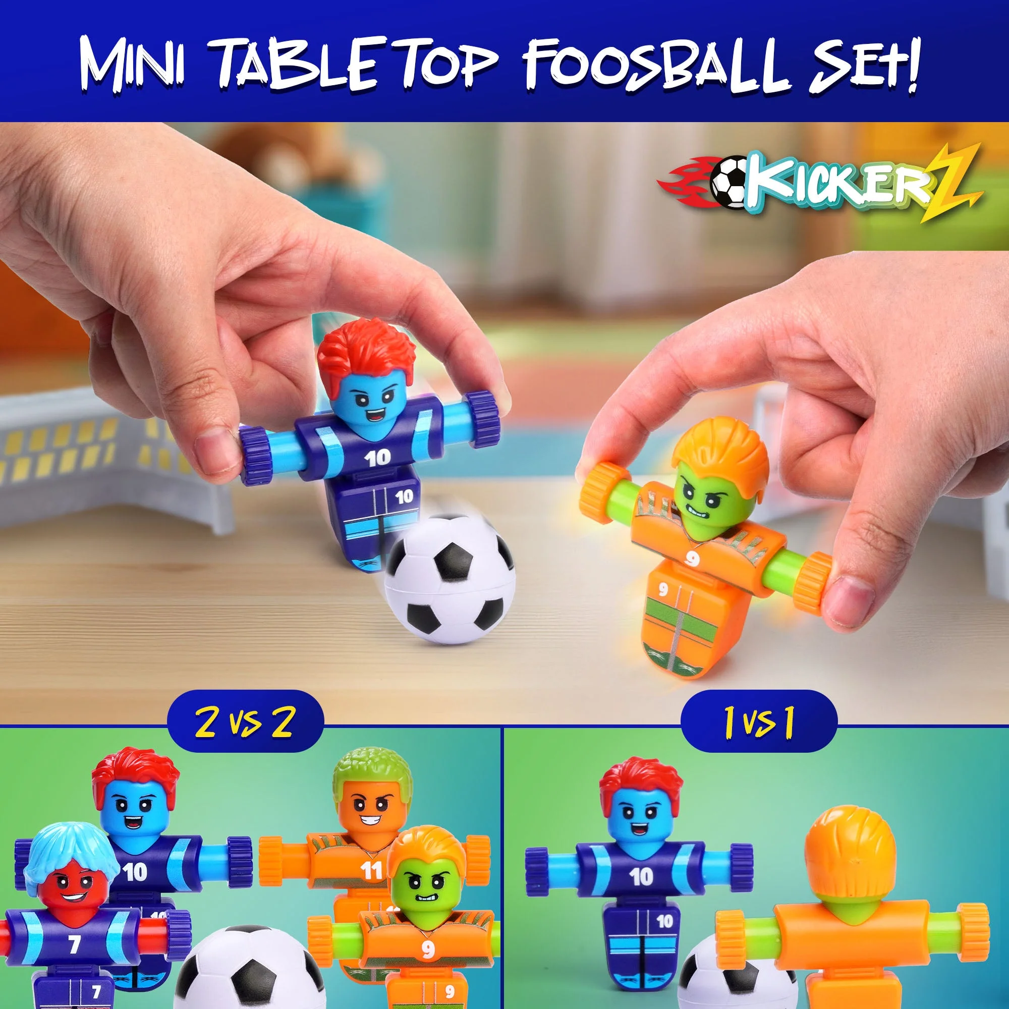 Power Your Fun KickerZ Soccer Fidgets Game Set- 8pc - Image 3