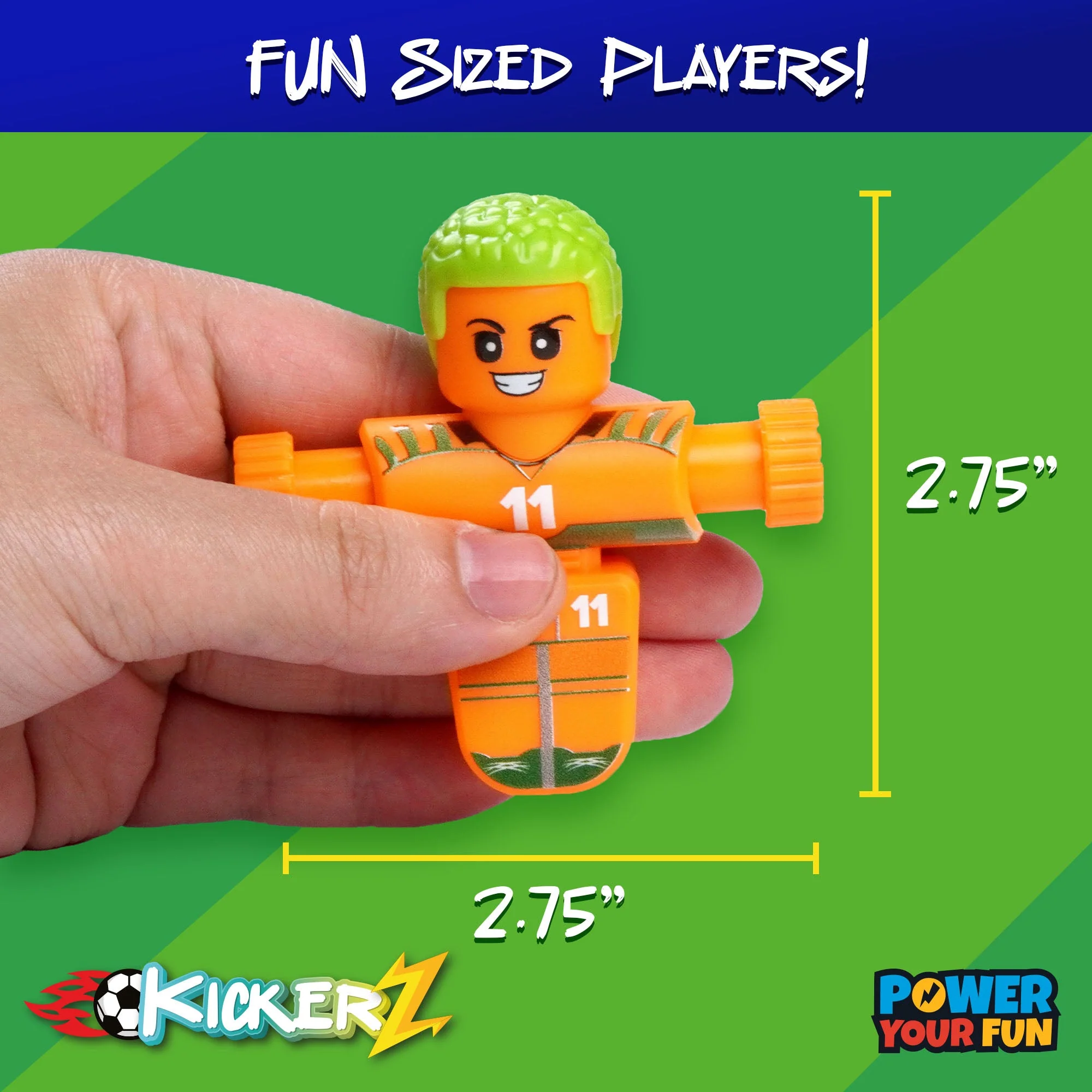 Power Your Fun KickerZ Soccer Fidgets Game Set- 8pc - Image 4