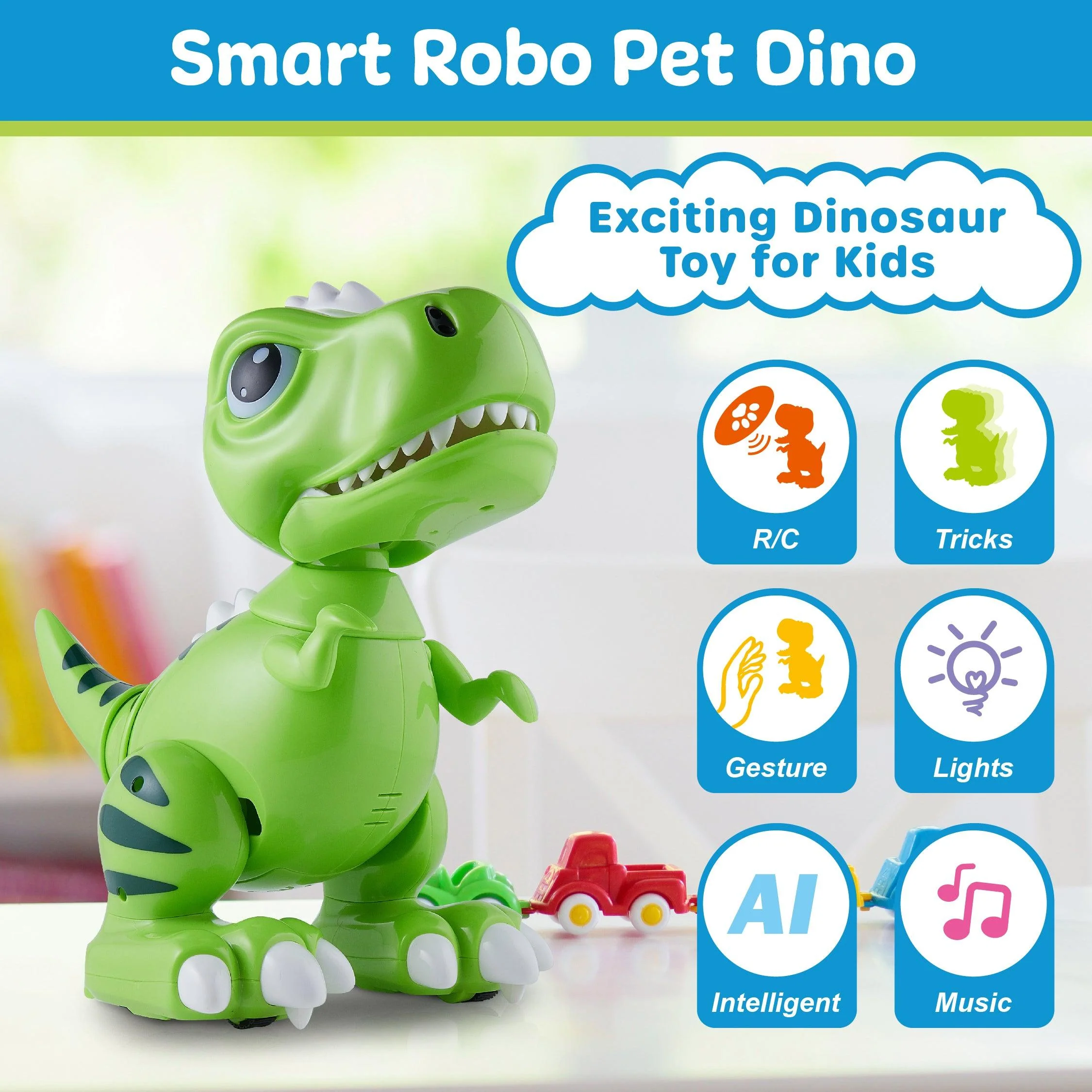 Power Your Fun Robo Pets T-Rex Dinosaur Toy - Image 6