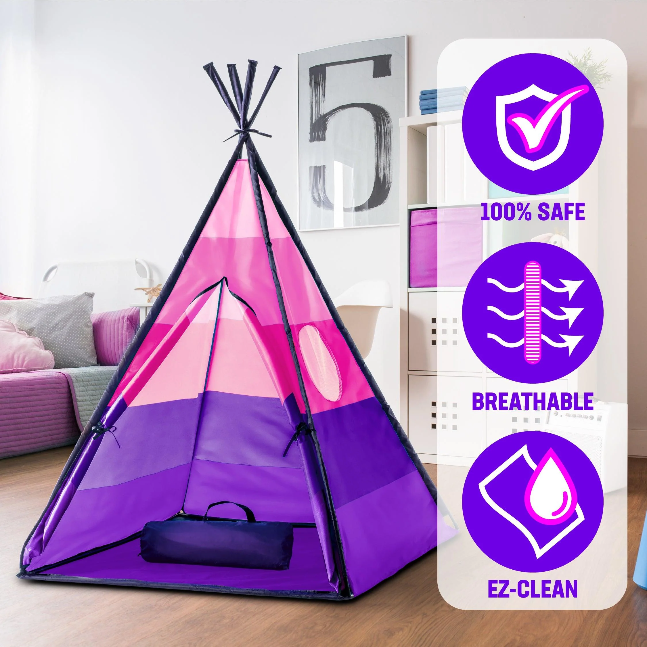 Teepee Tent (Pink) - Image 3