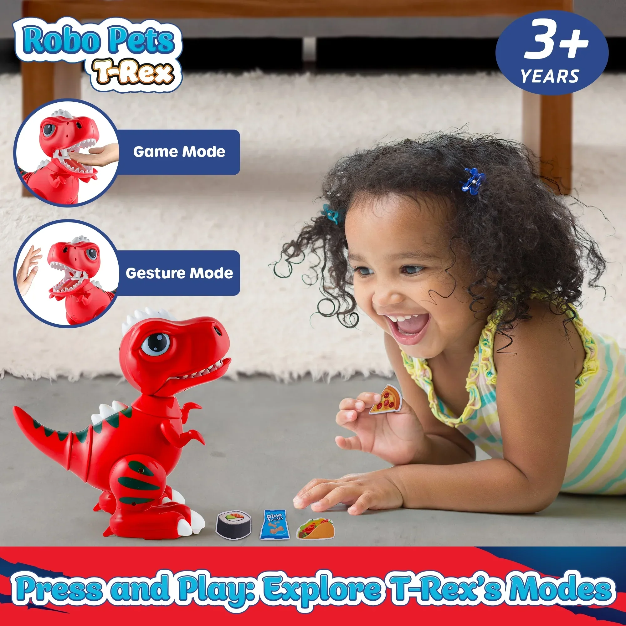 USA Toyz Robot Pets T-Rex Dinosaur Toy - Red - Image 5