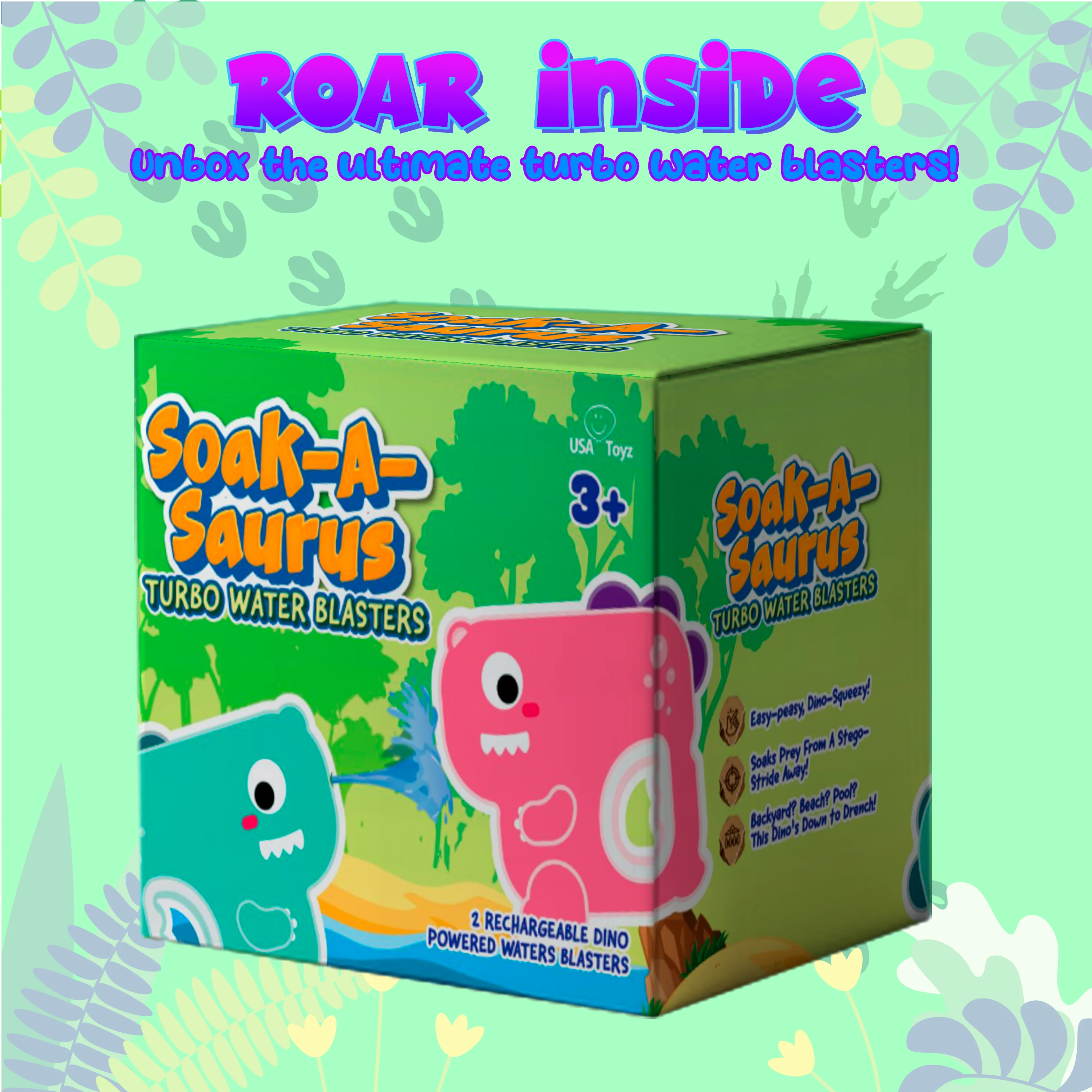 USA Toyz T-Rex Dino Water Blaster – Electric Rechargeable Dinosaur Toy for Kids - Image 12