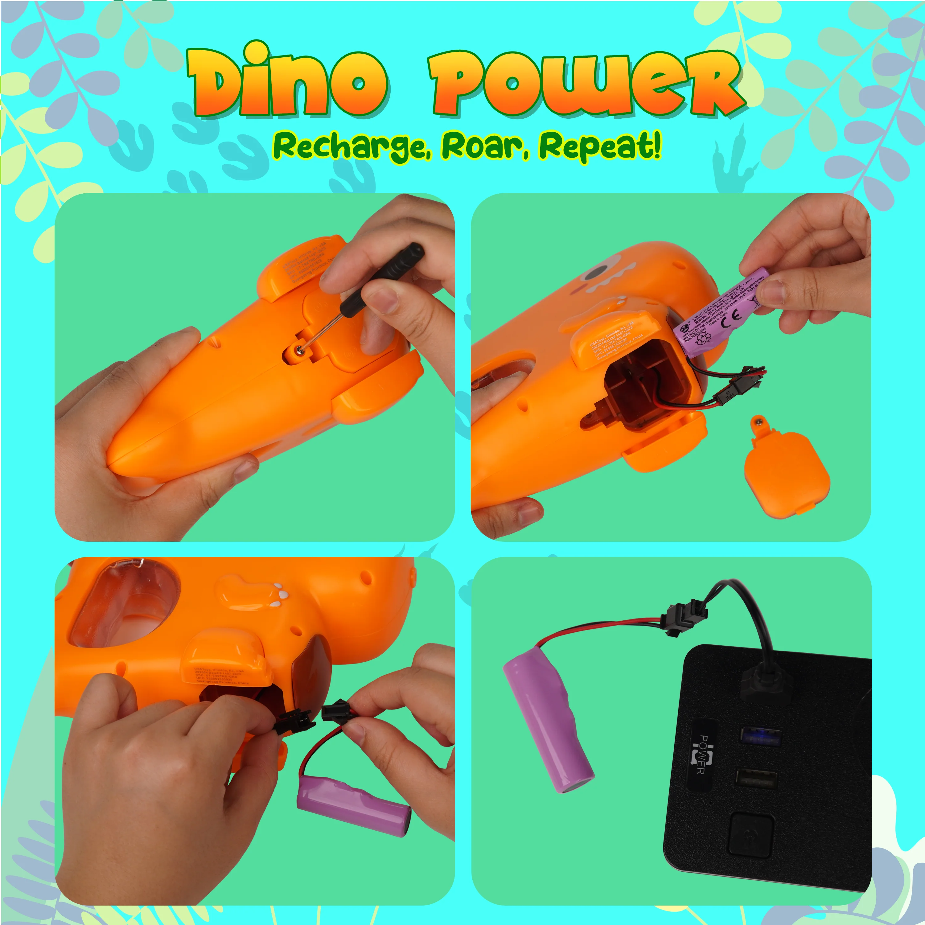 USA Toyz T-Rex Dino Water Blaster – Electric Rechargeable Dinosaur Toy for Kids - Image 5